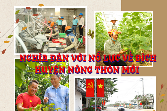 Nghĩa Đàn nỗ lực về đích huyện nông thôn mới