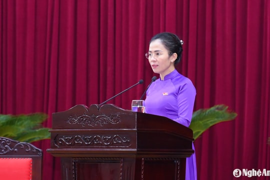 Chủ tịch Ủy ban MTTQ tỉnh Nghệ An phản ánh những nhóm vấn đề cử tri, nhân dân lo lắng và kiến nghị