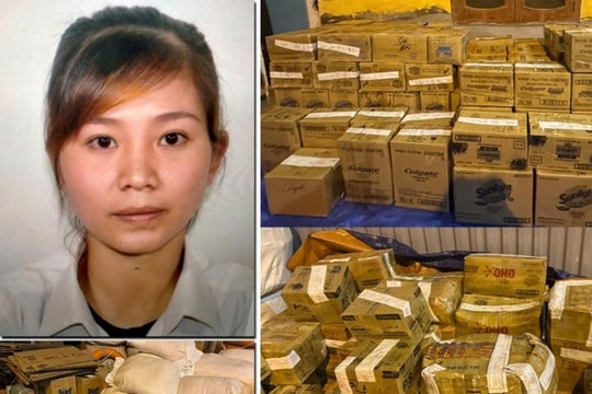 Người phụ nữ sử dụng xe tải 'ship' số lượng lớn hàng giả