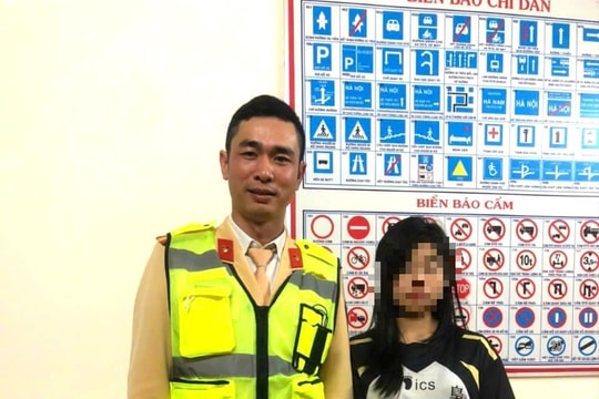 Cảnh sát giao thông kịp thời giải cứu bé gái ở miền núi Nghệ An bị dụ dỗ đi làm thuê