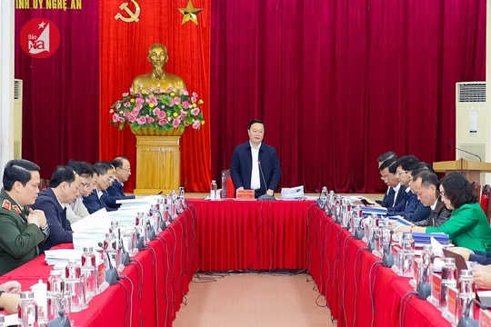 Nghệ An thành lập Ban Chỉ đạo sắp xếp tổ chức bộ máy của hệ thống chính trị tinh gọn, hoạt động hiệu lực, hiệu quả