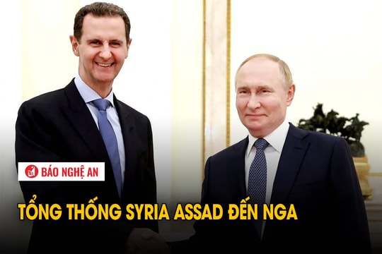 Tổng thống Syria Bashar al-Assad đến Nga