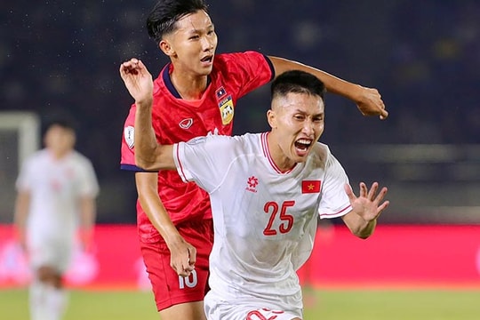 Tổng thuật trận Lào 1-4 Việt Nam: Chiến binh Sao vàng khởi đầu thuận lợi