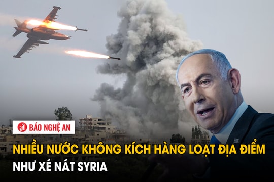 Nhiều nước không kích hàng loạt địa điểm như xé nát Syria