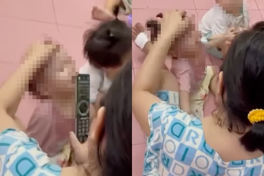 Bắt khẩn cấp người phụ nữ bạo hành nhiều cháu bé