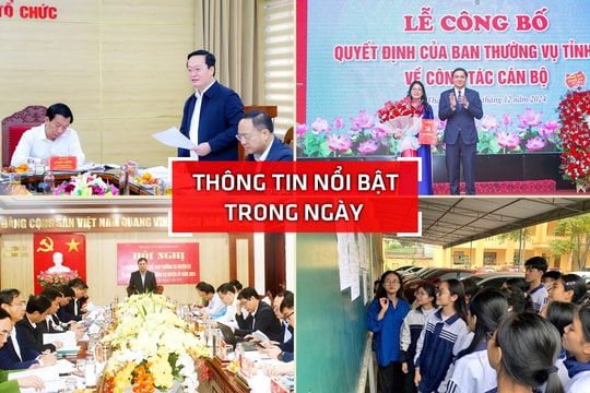 Nghệ An: Thông tin nổi bật ngày 10/12