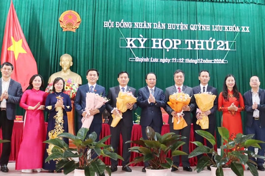Quỳnh Lưu bầu Chủ tịch HĐND và Chủ tịch UBND huyện