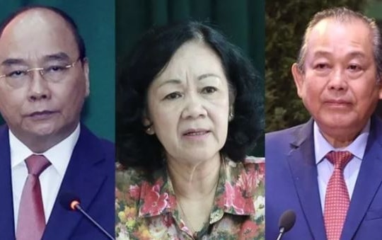 Bộ Chính trị thi hành kỷ luật các đồng chí Nguyễn Xuân Phúc, Trương Hoà Bình, Trương Thị Mai