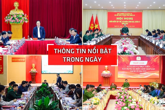 Nghệ An: Thông tin nổi bật ngày 13/12