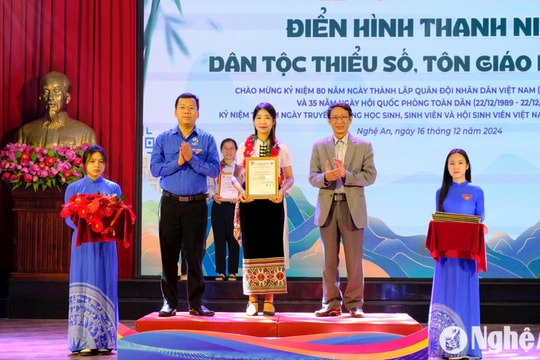 Trường Đại học Vinh tuyên dương 29 điển hình thanh niên dân tộc thiểu số, tôn giáo