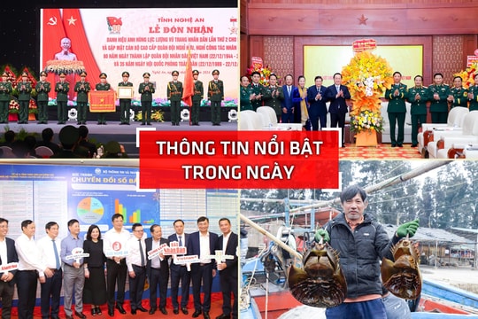Nghệ An: Thông tin nổi bật ngày 16/12