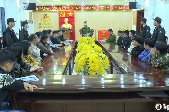 Công an Nghệ An bắt giữ 41 đối tượng liên quan đến mua bán trái phép thông tin tài khoản ngân hàng