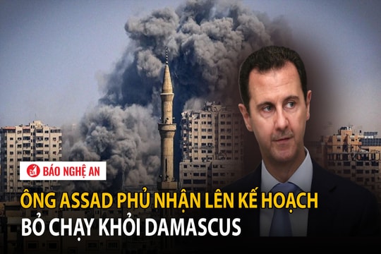 Ông Assad phủ nhận lên kế hoạch bỏ chạy khỏi Damascus