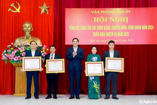 Văn phòng Tỉnh ủy Nghệ An triển khai nhiệm vụ năm 2025