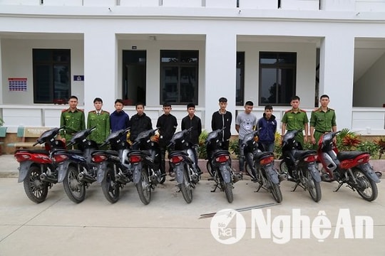 Triệt xóa ổ nhóm thanh niên, vị thành niên chuyên trộm xe máy liên tỉnh