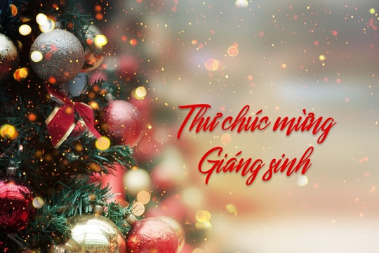 Thư chúc mừng lễ Thiên Chúa Giáng sinh năm 2024