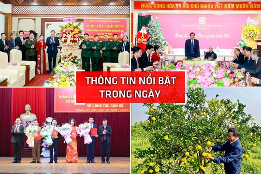 Nghệ An: Thông tin nổi bật ngày 20/12