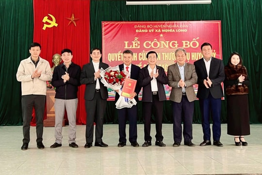 Đồng chí Trương Minh Hoài giữ chức vụ Bí thư Đảng uỷ xã Nghĩa Long