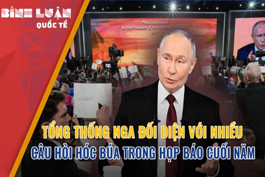 Tổng thống Nga đối diện với nhiều câu hỏi hóc búa trong họp báo cuối năm