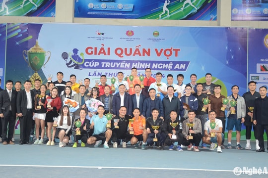 Bế mạc Giải Quần vợt Cúp Truyền hình Nghệ An – Tiếp sức đến trường lần thứ 10, năm 2024