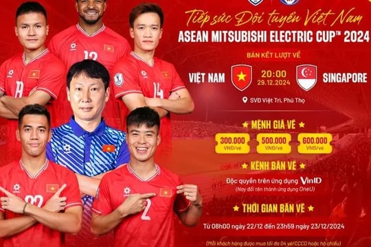 Giá vé xem tuyển Việt Nam đá bán kết ASEAN Cup tăng gấp 3 lần; Arsenal tạo thống kê chưa từng có