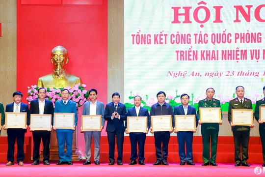 UBND tỉnh Nghệ An tổng kết công tác quốc phòng, an ninh năm 2024, triển khai nhiệm vụ năm 2025