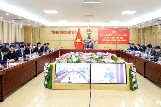 Thanh tra Chính phủ tổ chức hội nghị trực tuyến toàn quốc sơ kết 5 năm thực hiện Luật Phòng, chống tham nhũng