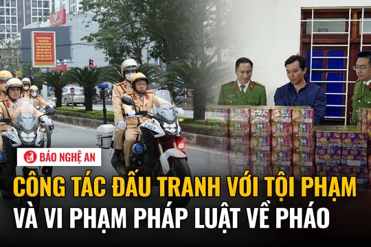 Đẩy mạnh đấu tranh với tội phạm và vi phạm pháp luật về pháo