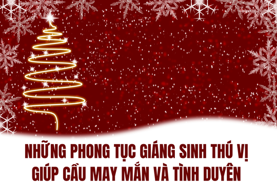 Giáng sinh 2024: Những phong tục Giáng sinh thú vị giúp cầu may mắn và tình duyên