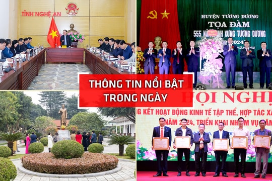 Nghệ An: Thông tin nổi bật ngày 26/12