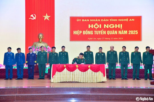 Nghệ An tổ chức Hội nghị hiệp đồng tuyển quân năm 2025