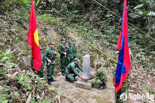 Tuần tra song phương bảo vệ biên giới dịp Tết Dương lịch 2025