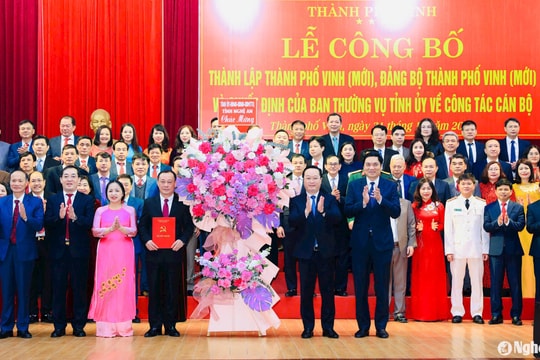 Danh sách Ban Chấp hành, Ban Thường vụ, Thường trực Thành ủy Vinh (mới) nhiệm kỳ 2020-2025