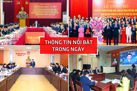 Nghệ An: Thông tin nổi bật ngày 31/12