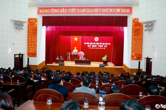 Thành phố Vinh bầu Chủ tịch HĐND, UBND thành phố sau sáp nhập