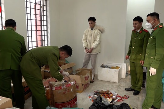 Video: Bắt giữ đối tượng tàng trữ gần 9 tạ hóa chất để sản xuất thuốc pháo nổ