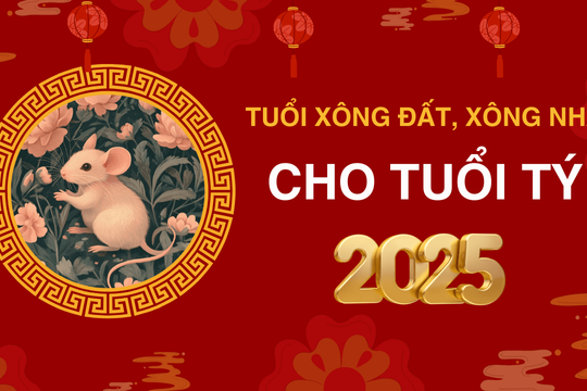 Những tuổi xông đất, xông nhà năm 2025 cho tuổi Tý giúp may mắn cả năm