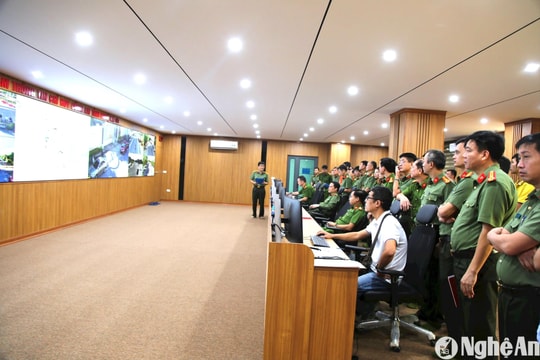 Hơn 600 camera của Công an Nghệ An sẽ ghi lại mọi vi phạm giao thông trong các cuộc 'đi bão'