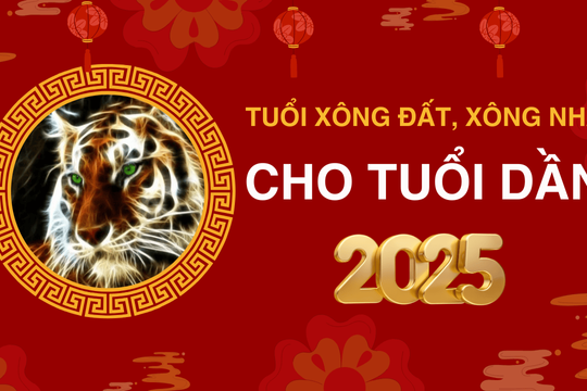 Những tuổi xông đất, xông nhà năm 2025 cho tuổi Dần giúp may mắn cả năm