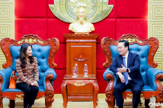 Bí thư Tỉnh ủy Nguyễn Đức Trung tiếp Tổng Giám đốc Tập đoàn WHA