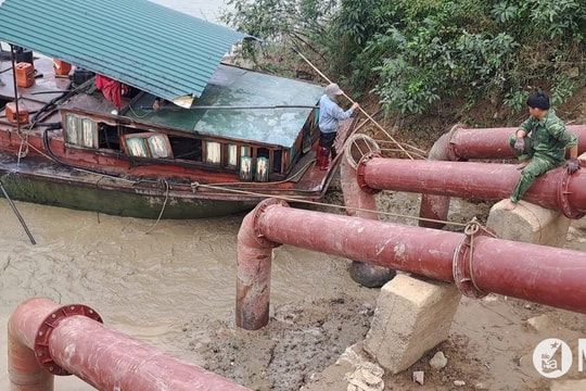 Lắp đặt 6 trạm bơm mới ở huyện Thanh Chương phục vụ tưới lúa vụ Xuân