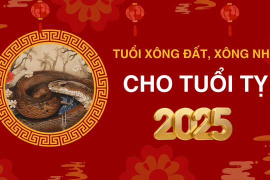 Tuổi xông đất, xông nhà năm 2025 cho tuổi Tỵ giúp may mắn cả năm