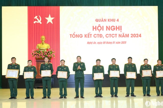 Cục Chính trị Quân khu 4 tổ chức Hội nghị tổng kết công tác Đảng, công tác chính trị năm 2024