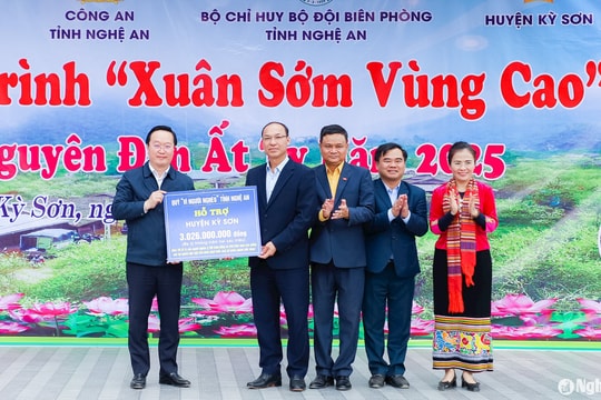 Ấm áp, ý nghĩa Chương trình 'Xuân sớm vùng cao' đón Tết Nguyên đán Ất Tỵ 2025 ở Nghệ An