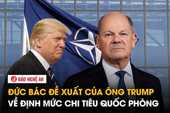 Đức bác đề xuất của ông Trump về định mức chi tiêu quốc phòng