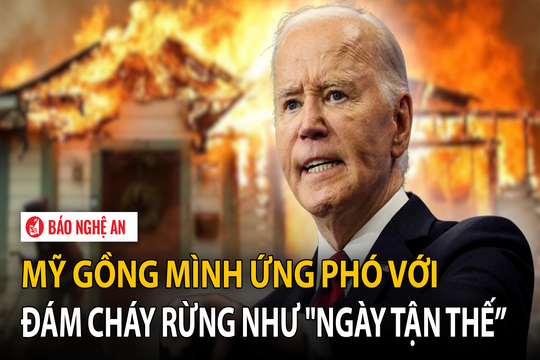 Mỹ gồng mình ứng phó với đám cháy rừng như 'ngày tận thế'