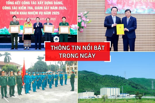 Nghệ An: Thông tin nổi bật ngày 10/1