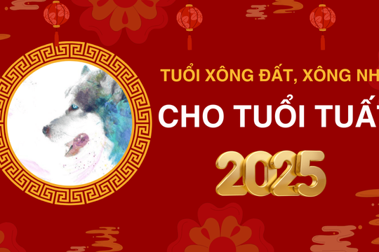 Những tuổi xông đất, xông nhà năm 2025 cho tuổi Tuất giúp may mắn cả năm