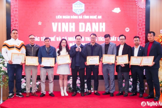 Liên đoàn Bóng đá Nghệ An tổ chức nhiều hoạt động nổi bật trong năm 2024