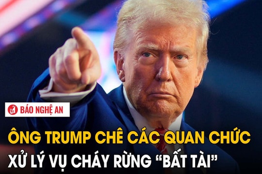 Ông Trump chê các quan chức xử lý vụ cháy rừng 'bất tài'